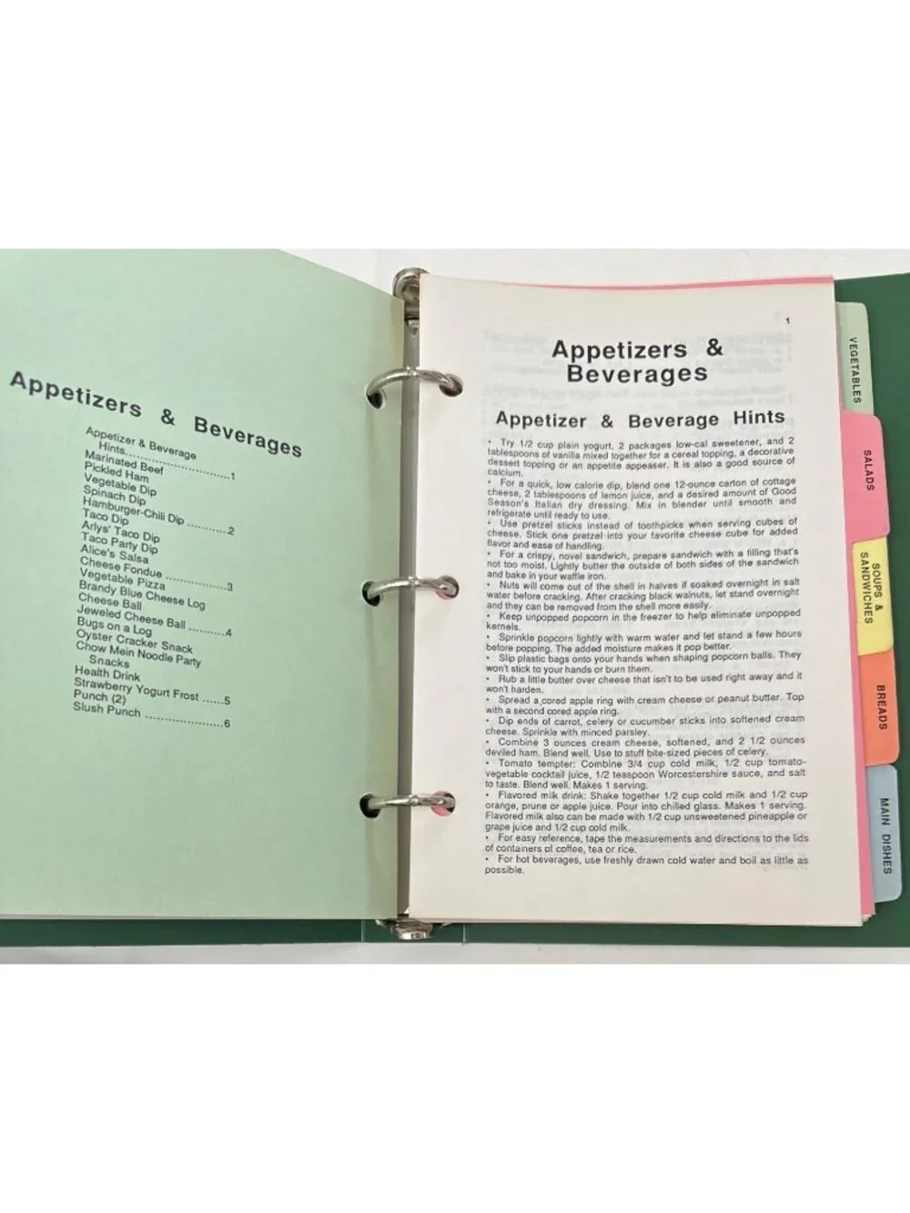 Immanuel Lutheran Church Cookbook 1987 Vtg Recipe Collection Ring Bound Canning - Picture 3 of 16